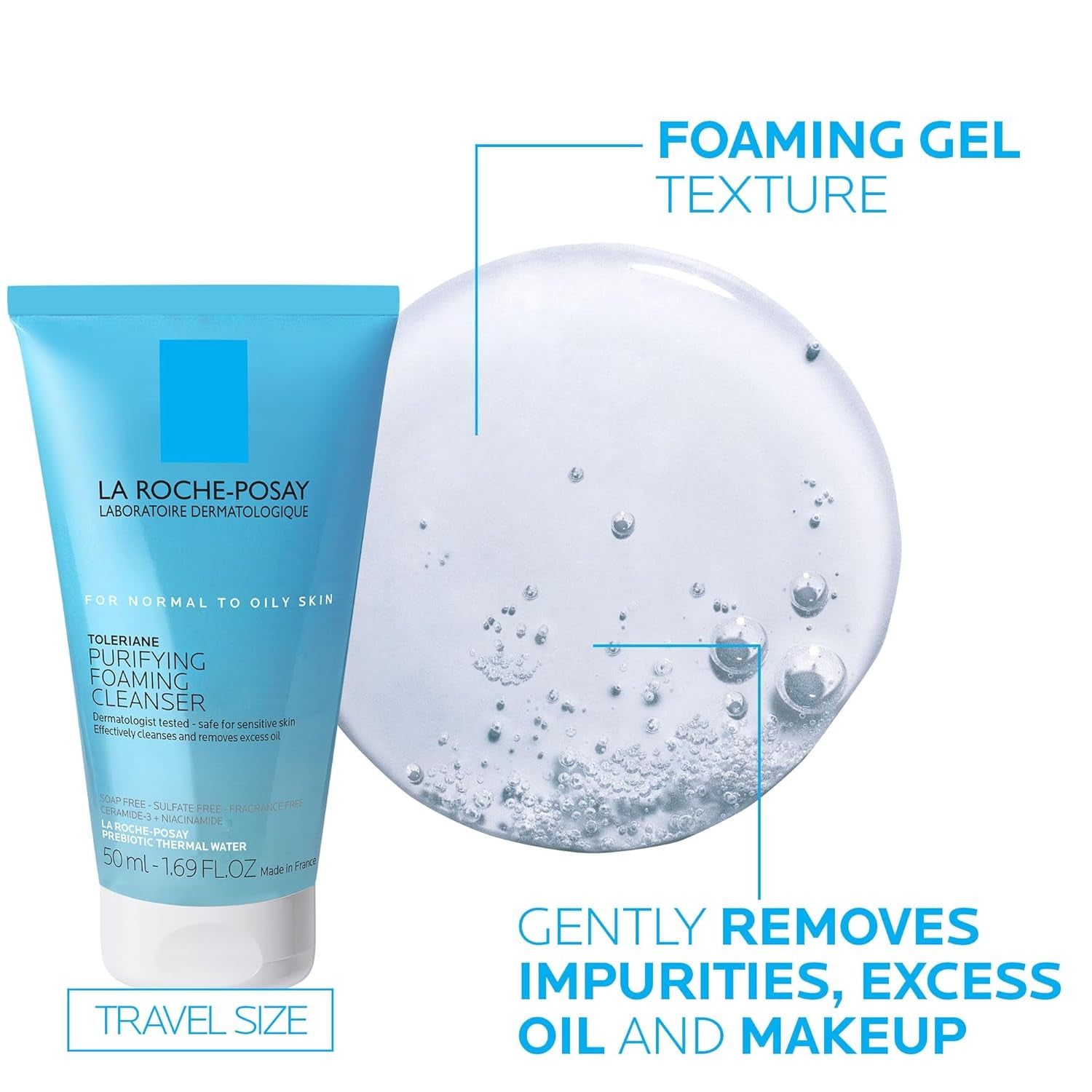 Toleriane Double Repair Face Moisturizer, Daily Moisturizer Face Cream with Ceramide & Niacinamide for All Skin Types, Immediate Comfort & Long Lasting Hydration, Fragrance Free
